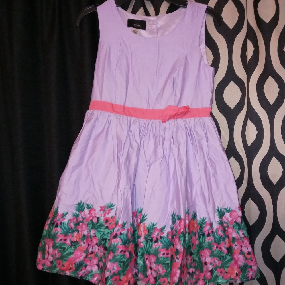 HOLIDAY EDITIONS Purple Floral Dress